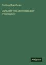 Ferdinand Regelsberger: Zur Lehre vom Altersvorzug der Pfandrechte, Buch