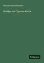 Philipp Andreas Remnich: Beiträge zur Cigarren-Kunde, Buch