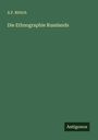 A. F. Rittich: Die Ethnographie Russlands, Buch