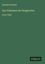Bernhard Schmidt: Das Volksleben der Neugriechen, Buch