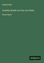 Adolf Schöll: Goethes Briefe an Frau von Stein, Buch