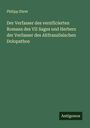 Philipp Ehret: Der Verfasser des versificierten Romans des VII Sages und Herberz der Verfasser des Altfranzösischen Dolopathos, Buch