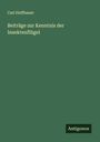 Carl Hoffbauer: Beiträge zur Kenntnis der Insektenflügel, Buch