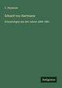 C. Heymons: Eduard von Hartmann, Buch