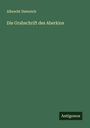 Albrecht Dieterich: Die Grabschrift des Aberkios, Buch