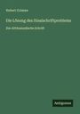Hubert Grimme: Die Lösung des Sinaischriftproblems, Buch