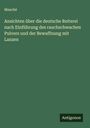 Manché: Ansichten über die deutsche Reiterei nach Einführung des rauchschwachen Pulvers und der Bewaffnung mit Lanzen, Buch