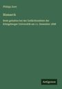 Philipp Zorn: Bismarck, Buch