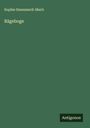 Sophie Haemmerli-Marti: Rägeboge, Buch