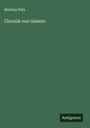 Mathias Putz: Chronik von Gaisern, Buch