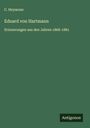 C. Heymons: Eduard von Hartmann, Buch