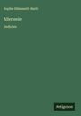 Sophie Hämmerli-Marti: Allerseele, Buch
