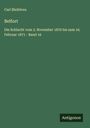 Carl Bleibtreu: Belfort, Buch