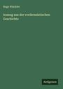 Hugo Winckler: Auszug aus der vorderasiatischen Geschichte, Buch