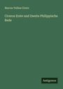 Marcus Tullius Cicero: Ciceros Erste und Zweite Philippische Rede, Buch