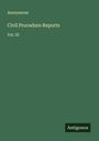 Anonymous: Civil Procedure Reports, Buch