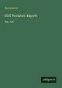 Anonymous: Civil Procedure Reports, Buch