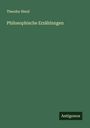 Theodor Herzl: Philosophische Erzählungen, Buch