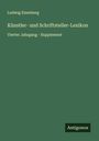 Ludwig Eisenberg: Künstler- und Schriftsteller-Lexikon, Buch