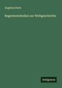 Siegfried Hirth: Regententabellen zur Weltgeschichte, Buch