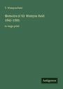 T. Wemyss Reid: Memoirs of Sir Wemyss Reid 1842-1885, Buch