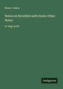 Henry James: Notes on Novelists with Some Other Notes, Buch