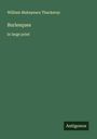 William Makepeace Thackeray: Burlesques, Buch