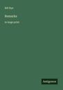 Bill Nye: Remarks, Buch