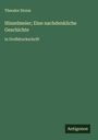 Theodor Storm: Hinzelmeier; Eine nachdenkliche Geschichte, Buch