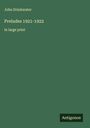John Drinkwater: Preludes 1921-1922, Buch