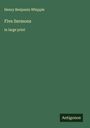 Henry Benjamin Whipple: Five Sermons, Buch