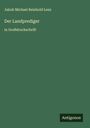 Jakob Michael Reinhold Lenz: Der Landprediger, Buch