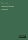Henry James: Madame De Mauves, Buch