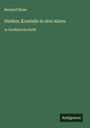 Bernard Shaw: Helden; Komödie in drei Akten, Buch