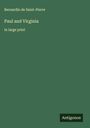 Jacques Henri Bernardin De Saint-Pierre: Paul and Virginia, Buch