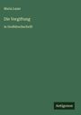 Maria Lazar: Die Vergiftung, Buch