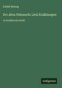 Rudolf Herzog: Der alten Sehnsucht Lied; Erzählungen, Buch