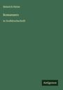 Heinrich Heine: Romanzero, Buch