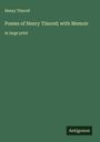 Henry Timrod: Poems of Henry Timrod; with Memoir, Buch