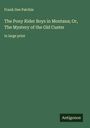 Frank Gee Patchin: The Pony Rider Boys in Montana; Or, The Mystery of the Old Custer, Buch