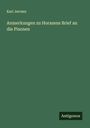 Karl Jerrsen: Anmerkungen zu Horazens Brief an die Pisonen, Buch
