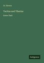 Sievers: Tacitus und Tiberias, Buch