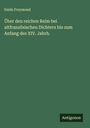 Emile Freymond: Über den reichen Reim bei altfranzösischen Dichtern bis zum Anfang des XIV. Jahrh., Buch
