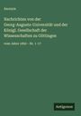 Anonym: Nachrichten von der Georg-Augusts-Universität und der Königl. Gesellschaft der Wissenschaften zu Göttingen, Buch