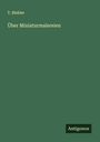 T. Biehler: Über Miniaturmalereien, Buch