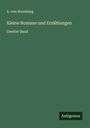 A. Von Sternberg: Kleine Romane und Erzählungen, Buch