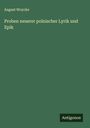 August Woycke: Proben neuerer polnischer Lyrik und Epik, Buch