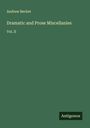 Andrew Becket: Dramatic and Prose Miscellanies, Buch