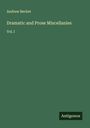 Andrew Becket: Dramatic and Prose Miscellanies, Buch