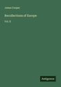 James Cooper: Recollections of Europe, Buch